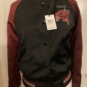 women’s coach reversible varsity jacket